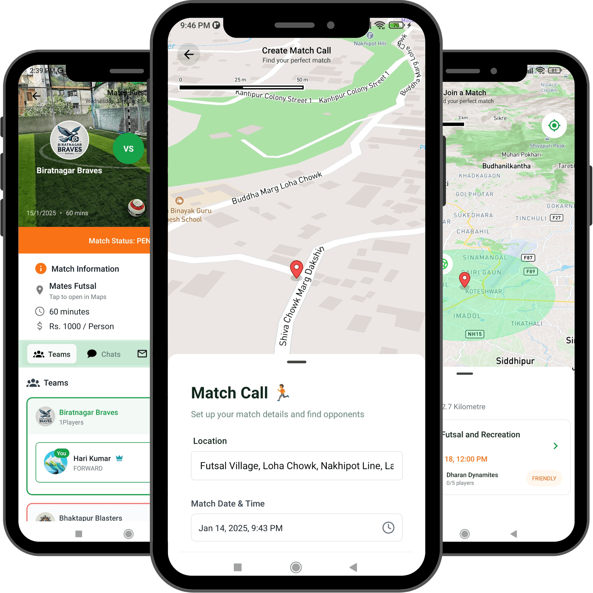 Futsal House app preview
